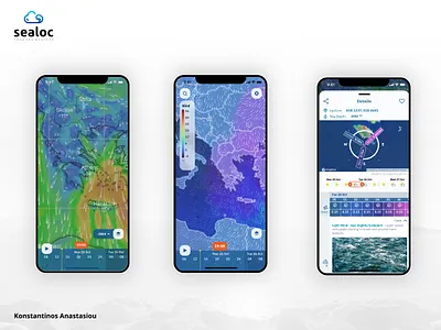 Sealoc - Sea Data App for heavy users and professionals dashboard data analytics mobile app design mobile apps mobile ui sea ui ux