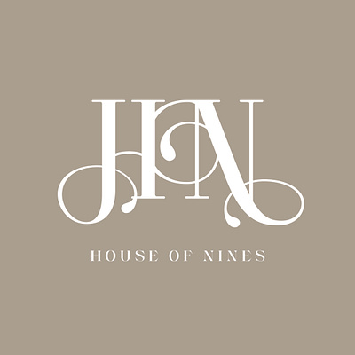 House of Nines design graphic design logo typography vector