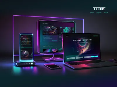 TIME Travel - UX/UI Case Study - Website and Mobile logo logo design time travel ui ui design uiux ux uxui web web design
