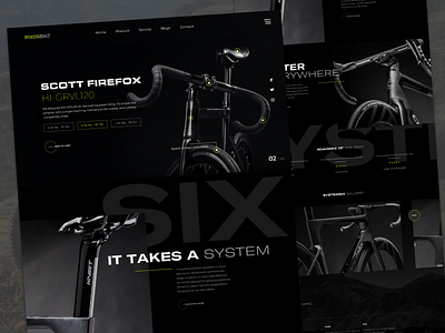 Bicycles Landing Page Web Design bicycle bike cycle cycle shop cycling design ebikecycle ecommerce homepage landing page mountain bike ride road bike store training trip ui ux web design website concept