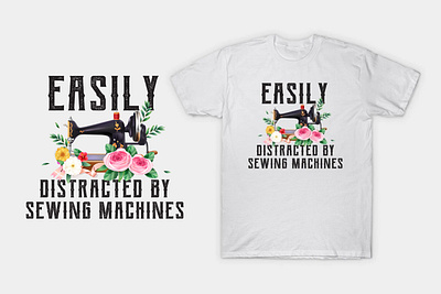 Sewing T-shirt Design design graphic design quilting sewing sewing tshirt tee tshirt tshirt design typography
