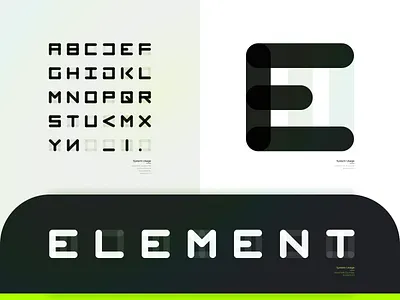ELEMENT 002 branding cyberpunk e element futuristic graphic design lettermark logo modern system