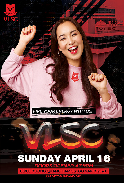 Talkshow Flyer made for Van Lang Sai Gon College branding design graphic design logo photoshop typography