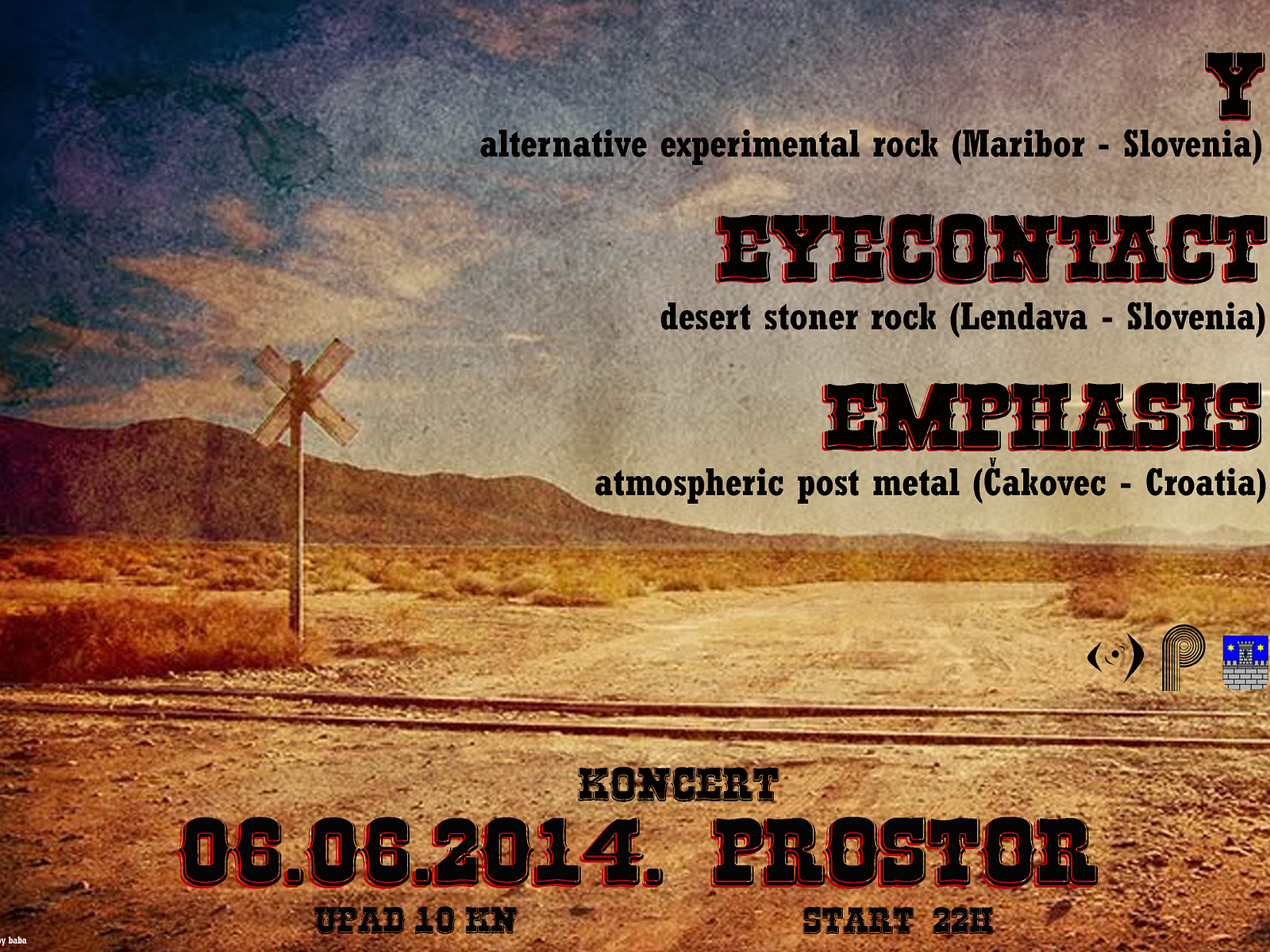 poster for rock/metal concert by Mario Zelenbaba on Dribbble