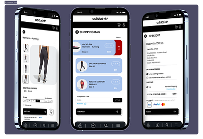 Daily UI Challenge #DailyUI Challenge 012 - E-Commerce Shop adidas checkout dailychallenge dailyui design e commerce shop ecommerce illustration onlineshop payment ui