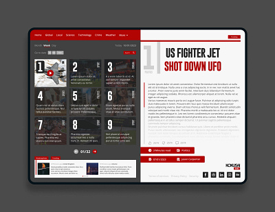 Efficient News Website - Concept adobexd animation beautiful black branding design efficient figma graphic design illustration logo minimal news template ui ux vector website