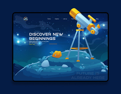 Space Travel Website - Concept adobexd animation app beautiful branding design figma graphic design illustration mobile prototype space travel ui ux vector website