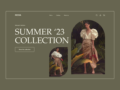 Fashion Design concept clothes concept design fashion page summer summercollection ui webdesign