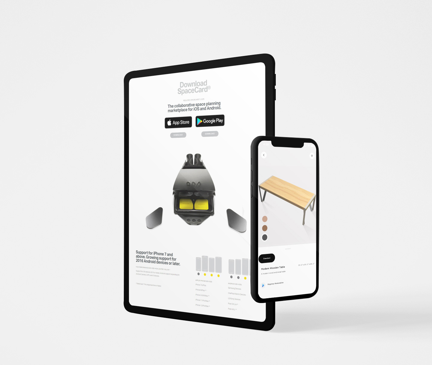 SpaceCard Web Portal mobile ui ux webdesign