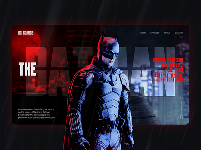 DC Comics - The BATMAN concept design graphic design photoshop ui ux