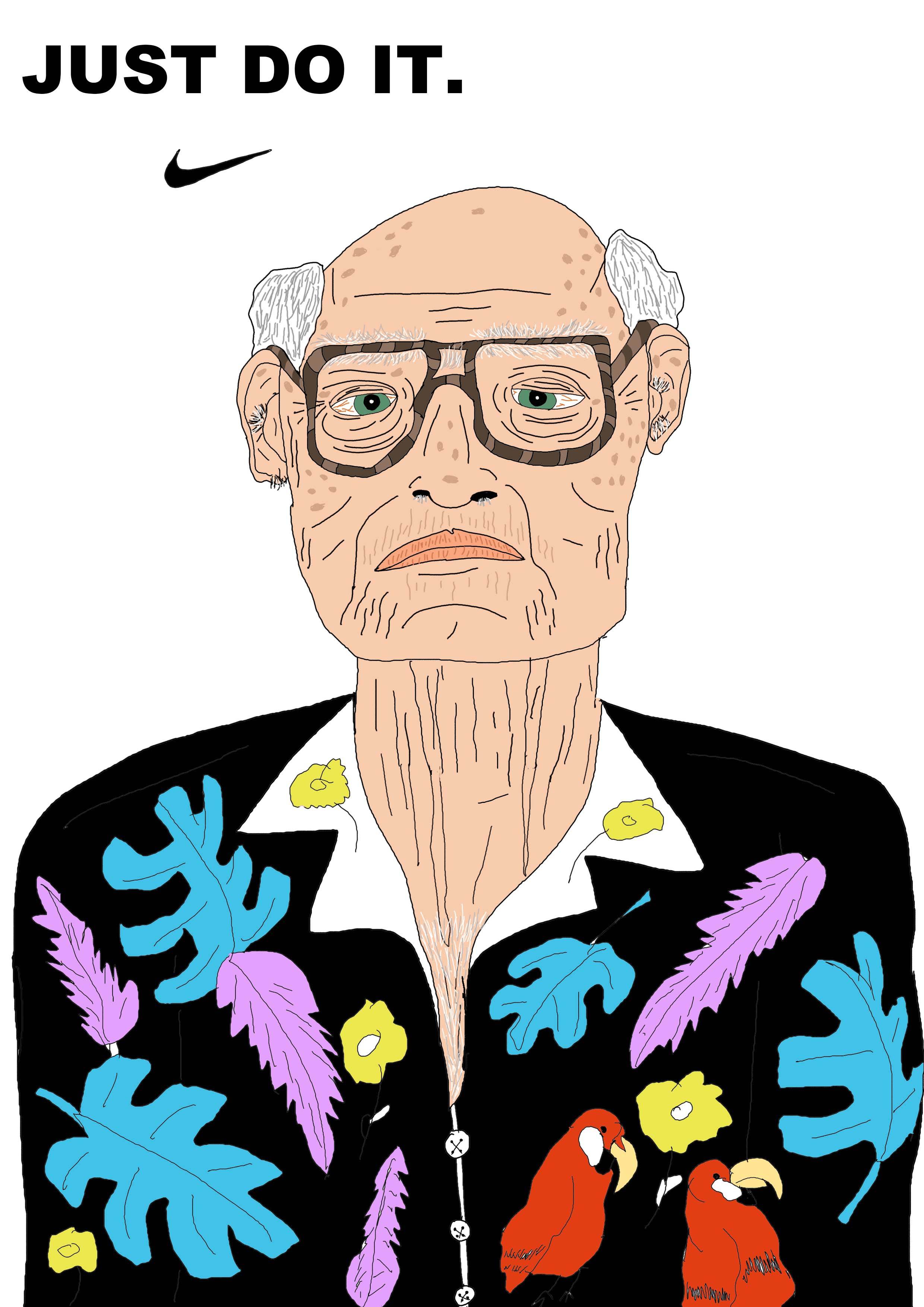 Just Do It. graphic design illustration illustrator just do it nike old people photoshop