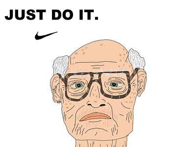 Just Do It. graphic design illustration illustrator just do it nike old people photoshop
