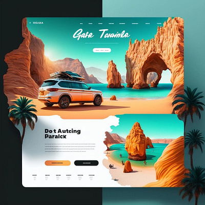 TourMe landing page. app design graphic design illustration ui ux