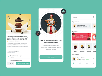 Stands - Delivery App of Cupcakes app cupcakes delivery delivery app figma product design ui ui design ux