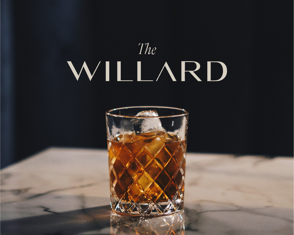 The Willard Rooftop Lounge adobe illustrator brand design brand identity branding design food and beverage graphic design illustration logo rooftop bar the willard vector
