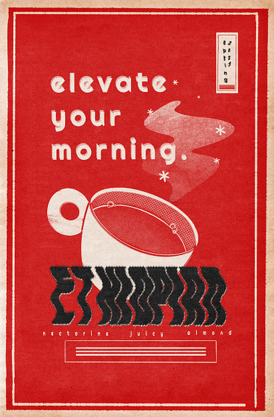 Saturday Mornings coffee graphic design illustration illustrations original poster procreate text