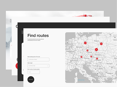 Logistic platform cargo cargo shipping carriage inputs load logistic map routes saas shipment tarrif plans transit of goods transport transportation ux