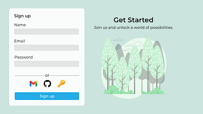 #DailyUI Sign up dailyui signup ui