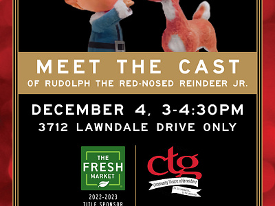 Meet the Cast, TFM and CTG Partnership campaign graphic design poster design