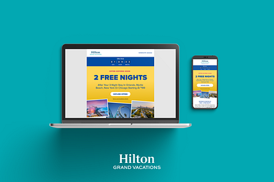 Hilton Grand Vacation CRM crm email email design email offers hilton hotel offers resorts timeshare