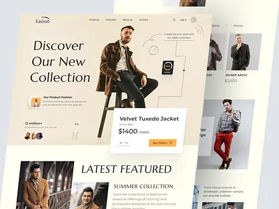 Fashion Landing Page branding clothing clothing store design ecommerce falconthought fashion landing page online store shopify shopping website store ui ux website