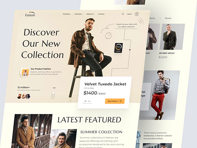 Fashion Landing Page branding clothing clothing store design ecommerce falconthought fashion landing page online store shopify shopping website store ui ux website
