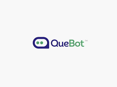 Logo for QueBot(TM) android bot chatbot design logo logodesign logotype support