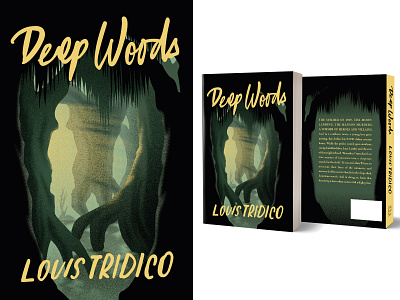 DEEP WOODS Book Cover design graphic design illustration lettering