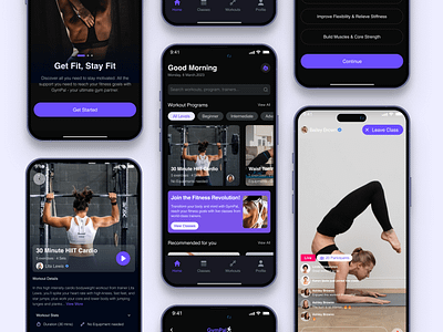 Gympal - Fitness App cardio exercise fitness fitnessapp gym gympal gymworkout health liveworkout mobileapp personaltrainer pilates strengthtraining uidesign weight weightloss womenfitness workout workouts yoga