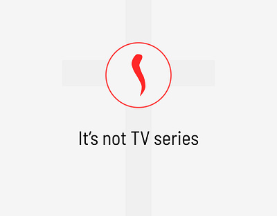 It's not TV series art direction design digital design marketing typography uiux visual design website