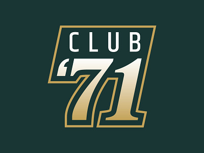 Club 71 Pregame Party Logo bowl game branding cfp college football design fiesta bowl football graphic design logo party pregame sports sports design vector