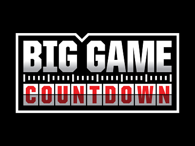 Big Game Countdown Logo branding design football game game logo graphic design logo sports sports design super bowl vector