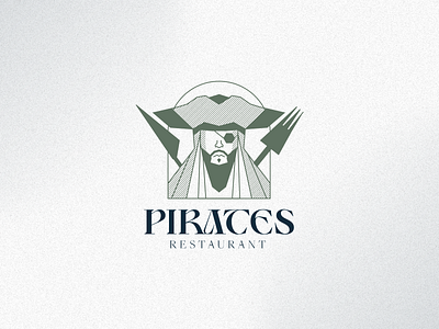 Pirates Rest. Logo brand branding food logo pirate pirates restaurant sea seafood