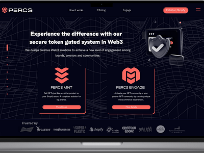 Landing page crypto dailyui design landingpage nft tokengated ui ux web3