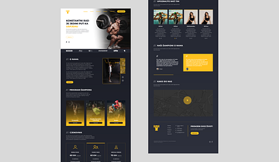 Gym Website Design app branding design fitness graphic design gym landing page minimal product design ui ux web web design website