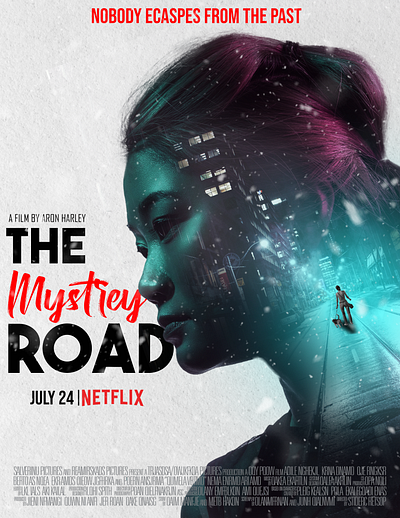 Movie Poster - The Mystrey Road branding graphic design graphics manupilation movie poster photoshop poster