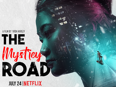 Movie Poster - The Mystrey Road branding graphic design graphics manupilation movie poster photoshop poster