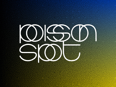 Poisson Spot logotype agency brand identity branding identity illusions logo logotype op art optical optical art studio trends typography