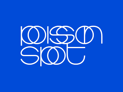 Poisson Spot logotype agensy brand identity branding illusion logo logotype op art optical optical art studio typography