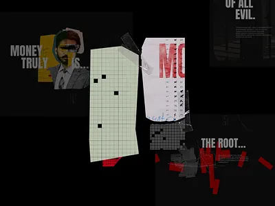 Swindled Podcast Collage Animation about page animation design lottie noise texture web webdesign