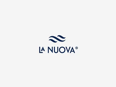 La Nuova Logotype blue brand branding cosmetics design flat gradient graphic design graphic sign logo logotype luxury minimalist modern simple design