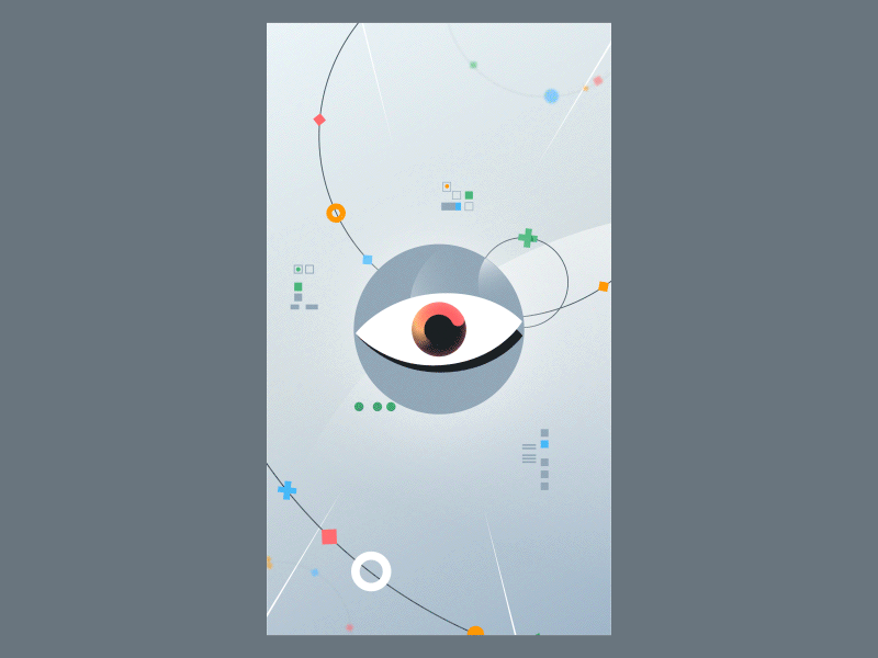 loading eye 2d abstract after effect aniamtion design detailed dynamic explainer gif graphic design icon illustration illustrator loop motion design motion graphics personal project speed ui ux