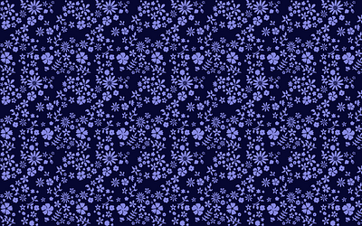 Spring Flowers Fabric Pattern blue clothing flowers graphic design illustration leaves modern spring vector vines