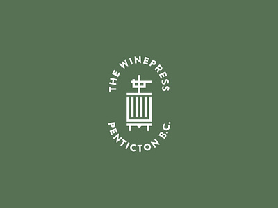 The Winepress branding crest logo vector