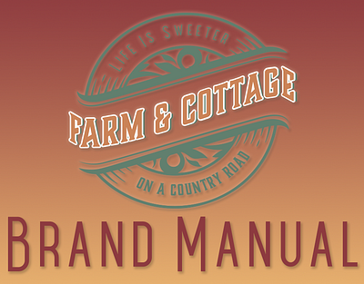 Farm & Cottage Brand Guide branding design graphic design logo ui