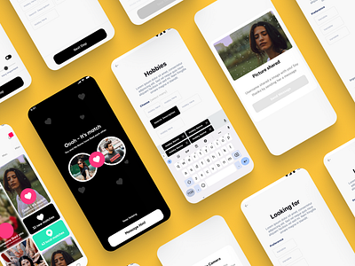 Stealth: Dating App design ui ux visual