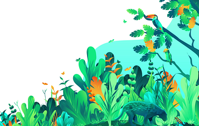 Looped animation (AE) animation birds forest loop looped motion motion graphics plants
