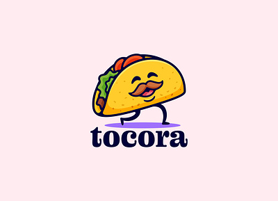 Taco Cartoon Mascot Logo Design branding burrito cartoon character cookery cute design fast food graphic illustration logo mascot meal mexican modern restaurant taco vector