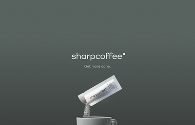 SharpCoffee Branding & Landing Page branding landing page logo packaging