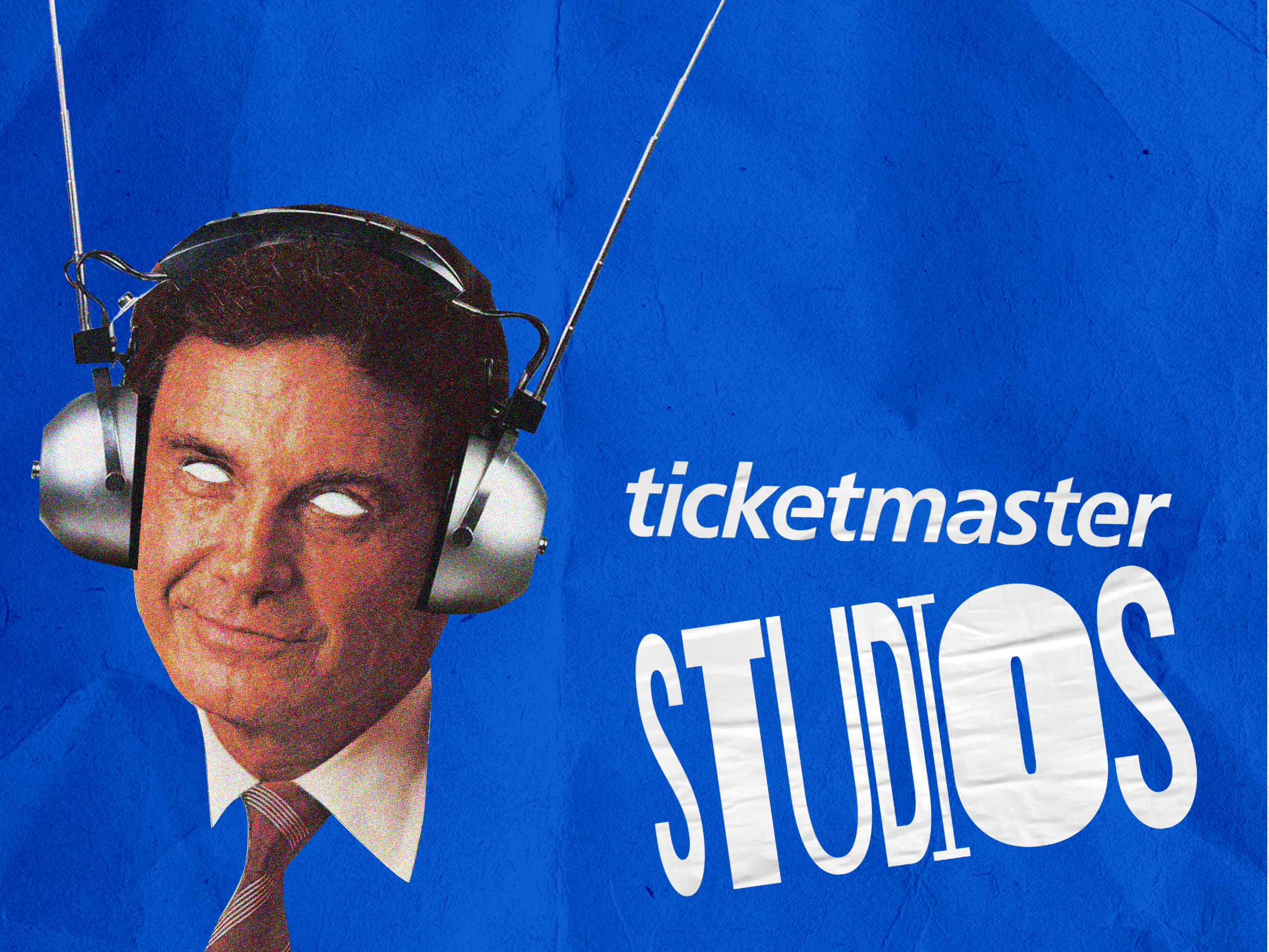 Ticketmaster Studios collage flowers hands headphones illustration livenation logo music podcast podcastlogo poscast radio ticketmaster vintage vintagecollage vintageillustration